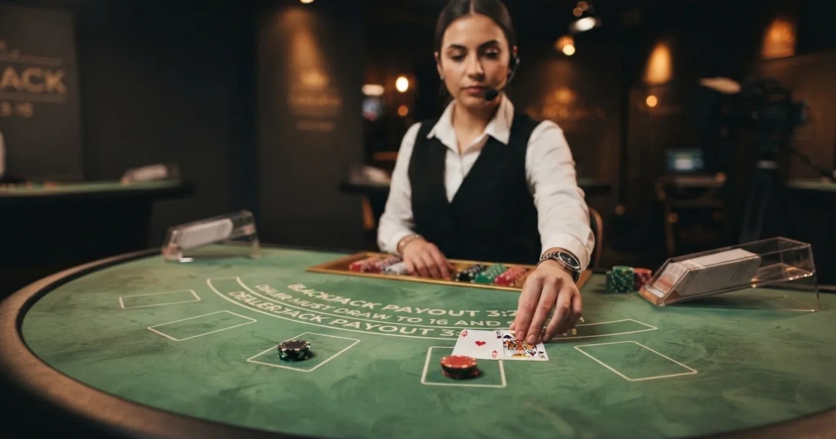 Blackjack na żywo w Polsce 2026 — legalne kasyna, zasady, przewaga kasyna